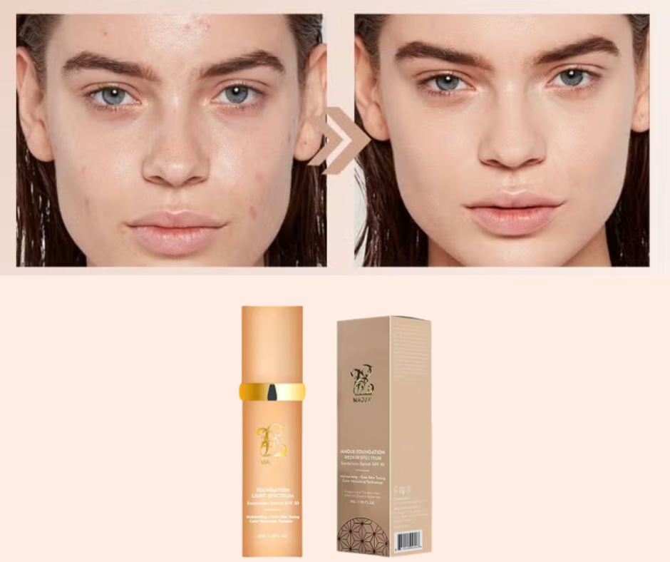 FlawFusion™ | Base 4-en-1 Espectral | Elimina 8 productos en 5 minutos diarios!